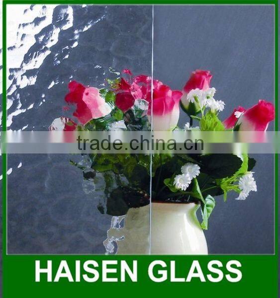 clear/green/yellow FLora figured glass/patterned glass