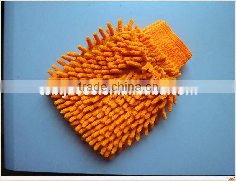 2014 New Design Microfiber Chenille Glove Car Cleaning Glove