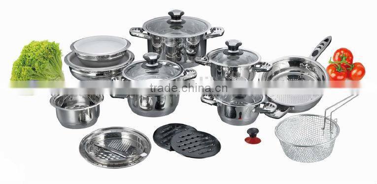 SS white COOKWARE SET