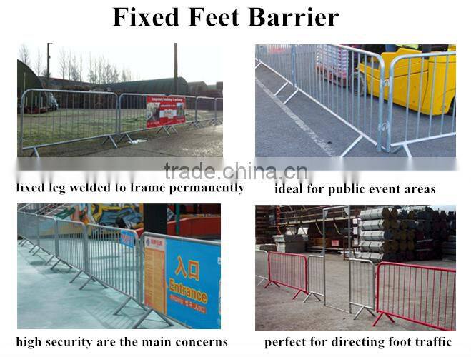 cheap hot dip galvanized + spray paint crowd control barrier for sale