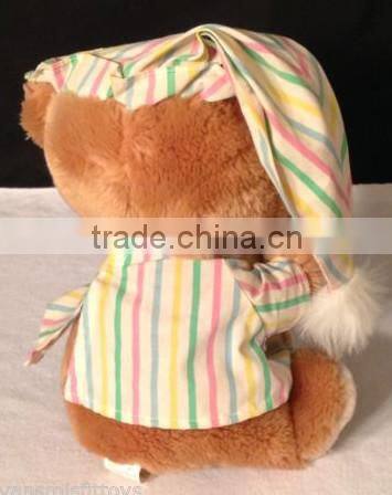 plush sleeping bear for baby
