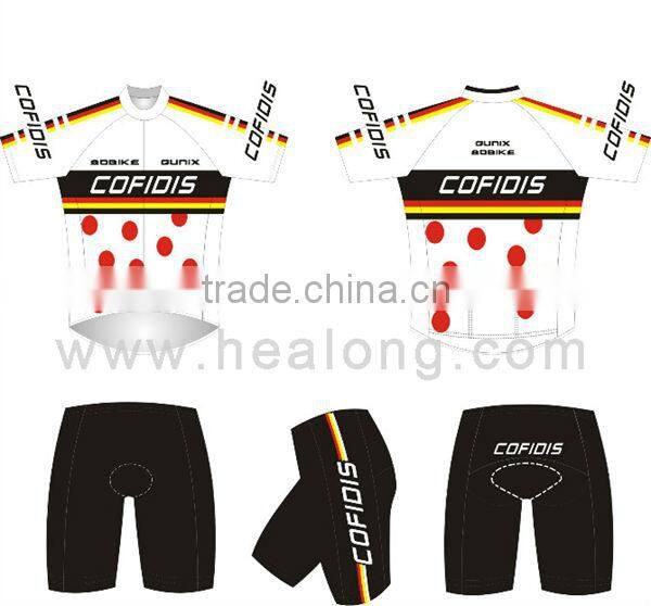 Custom Printed Bike Clothing Cool Pass Compression Jerseys