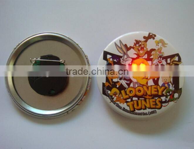 commercial light led flashing lapel pins give away badge gifts