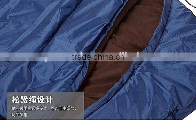 Audult soft fabric waterproof camping sleeping bag