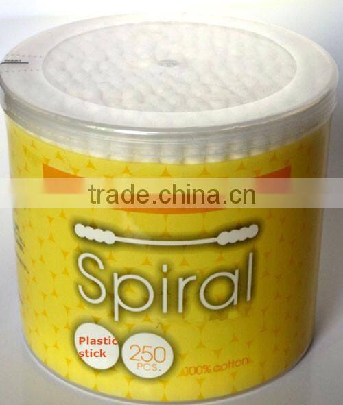 plastic stick applicaor cotton buds (250pcs)