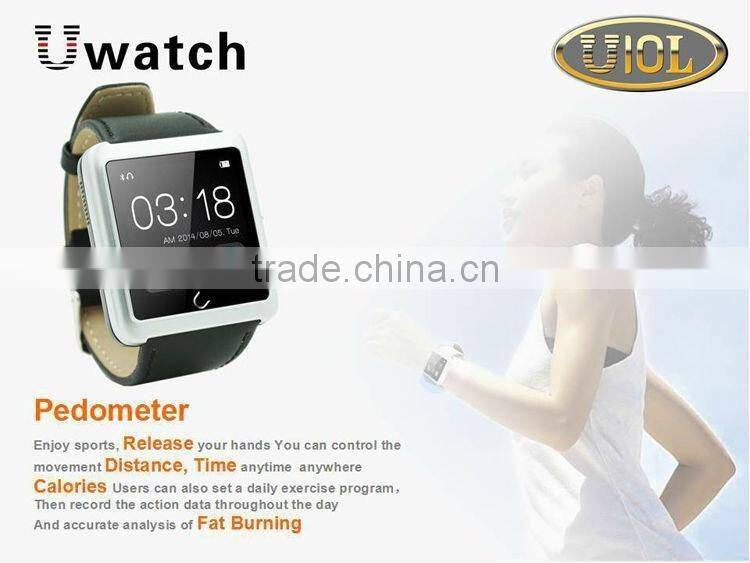 2015 New U Watch U10L Anti-lost Bluetooth Smart Watch Luxury Sports SmartWatch For iPhone 6 5 5S IOS Samsung S5 Note 4 HTC
