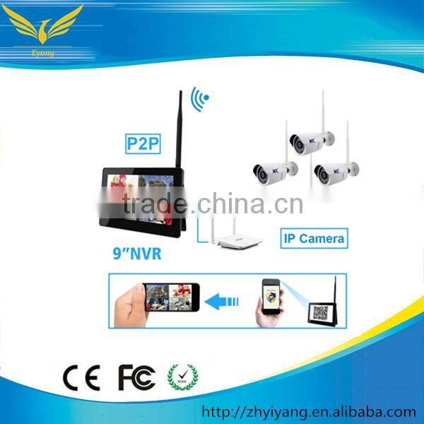Wholesale baby monitor 4CH HD Wireless Camera with NVR and 10 inch Display Moniter,Wireless wifi ip camera with nvr kit
