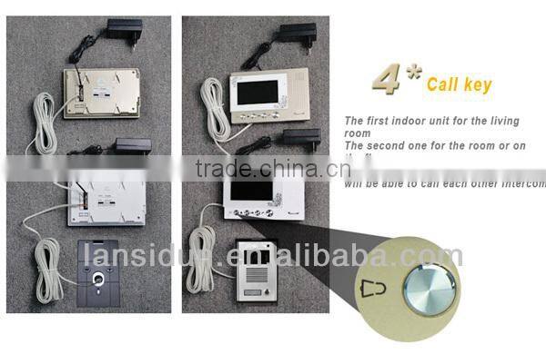 China Lansidun visualize door phone and visual intercom system