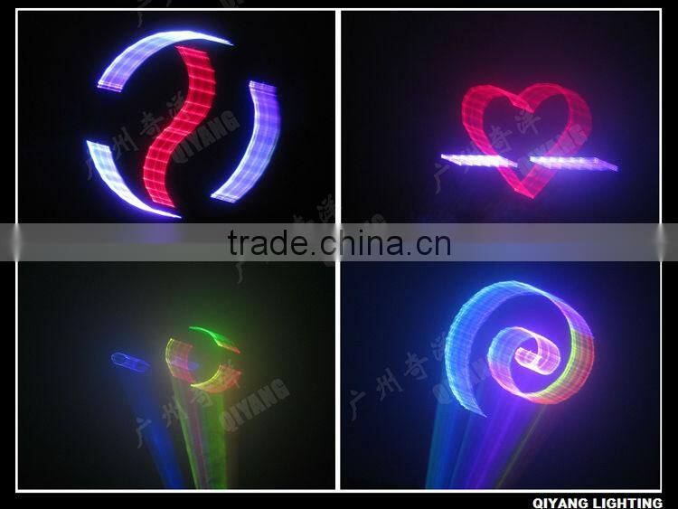 Disco ILDA 1000mW RGB 3D animation full color laser spot lights