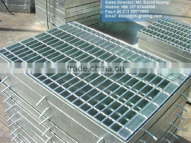 galvanized compound steel grating walkway platform