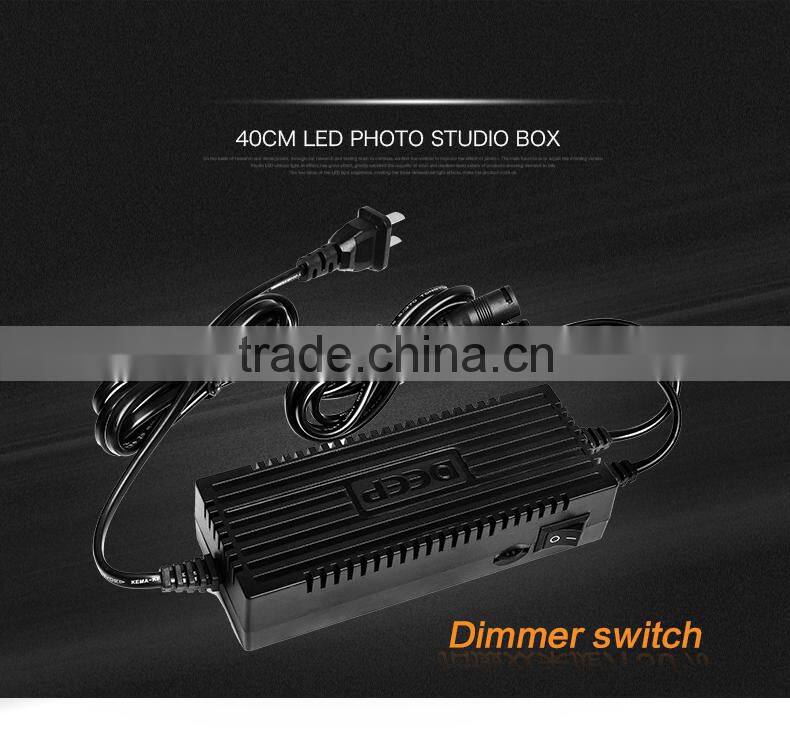 40cm*40cm LED video light box Studio Video Lighting boxfor Photography with dimmer switch
