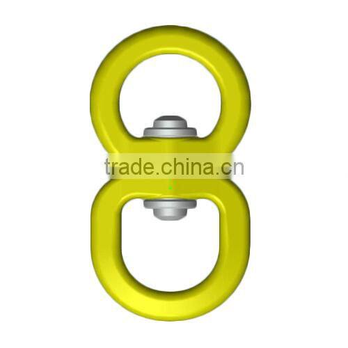 high quality yellow swivel aluminum hook swivel hook double eye