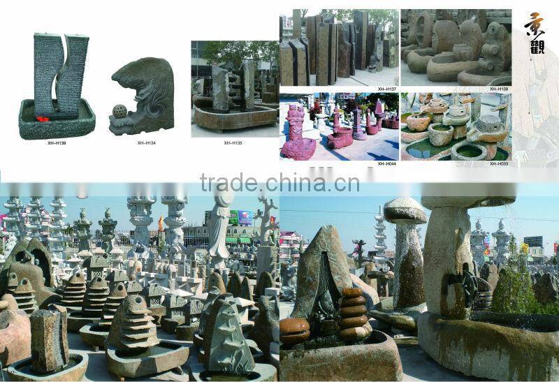 natural granite water fountain