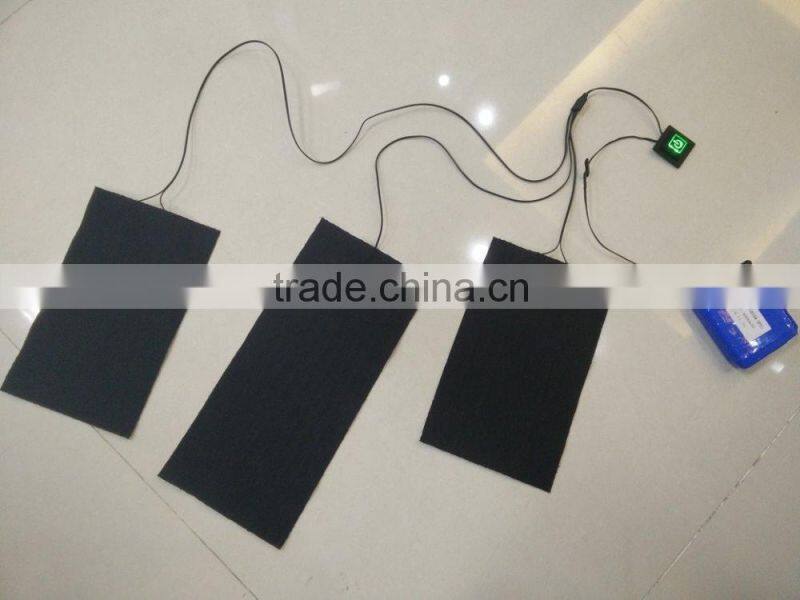 7.4V electric heating element for clothes and jackets with battery for winter