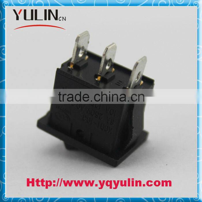 PA66 KCD1-103 3Pin 250Vac 20A ON OFF ON rocker switch