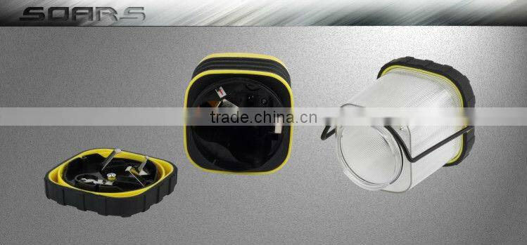 Plastic camping battery powered led hurricane lantern handheld powerful lantern