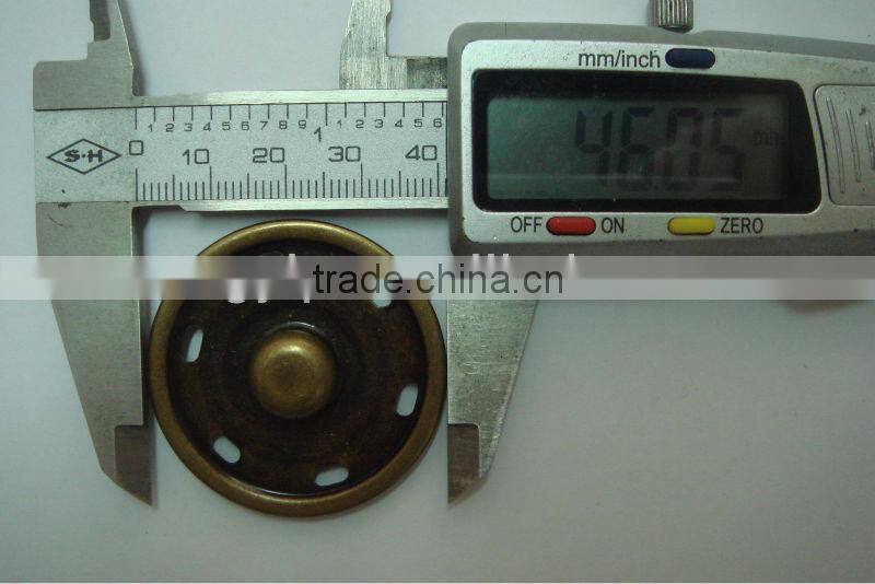 47mm big big rim metal sew press stud button for coat