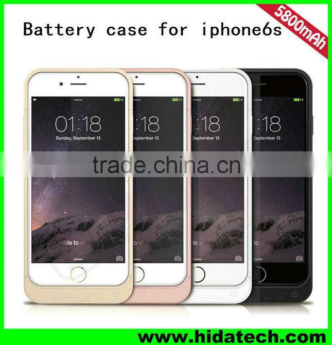 Hot Selling Power Bank Charger for iPhone 6s Battery Case for iPhone 6s for Wholesale
