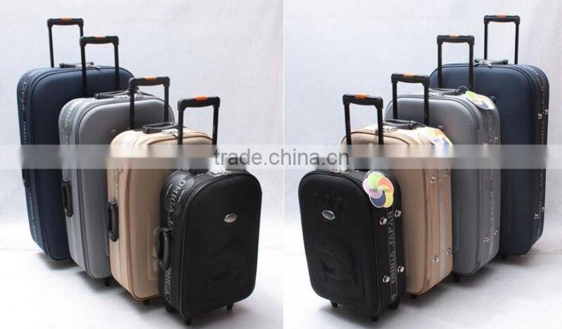 4pcs EVA outer trolley luggage set stock stocklot closeout overstock yiwu