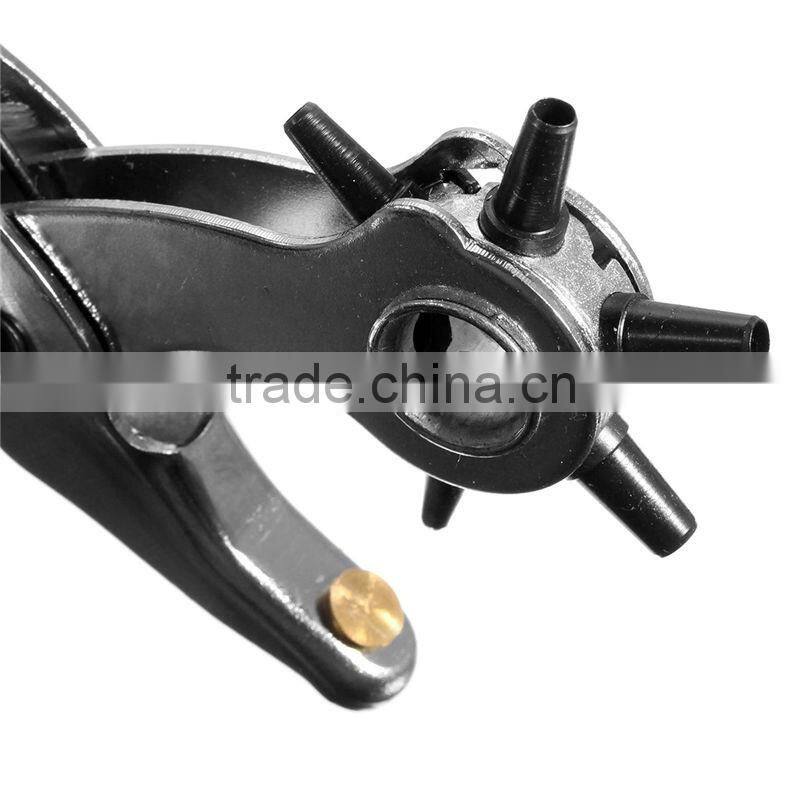 3pcs/set punch plier Duty Leather Hole Punch Hand Pliers Belt Holes Punches with 200pcs grommet setting tool kits AR-90