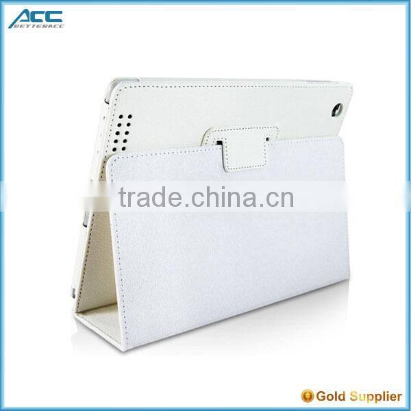 New design ultra-thin leather case with holster belt for ipad 2/3/4