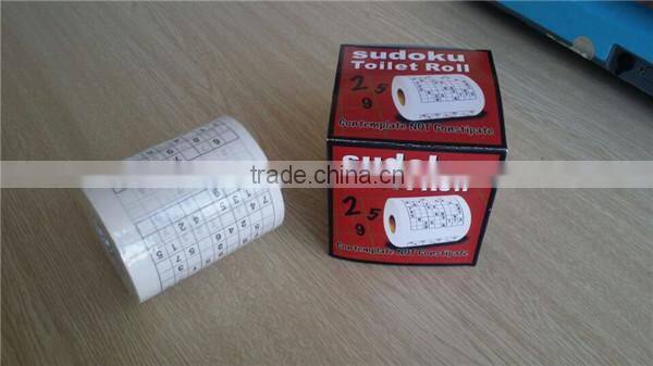 Virgin wood pulp custom printed toilet paper roll