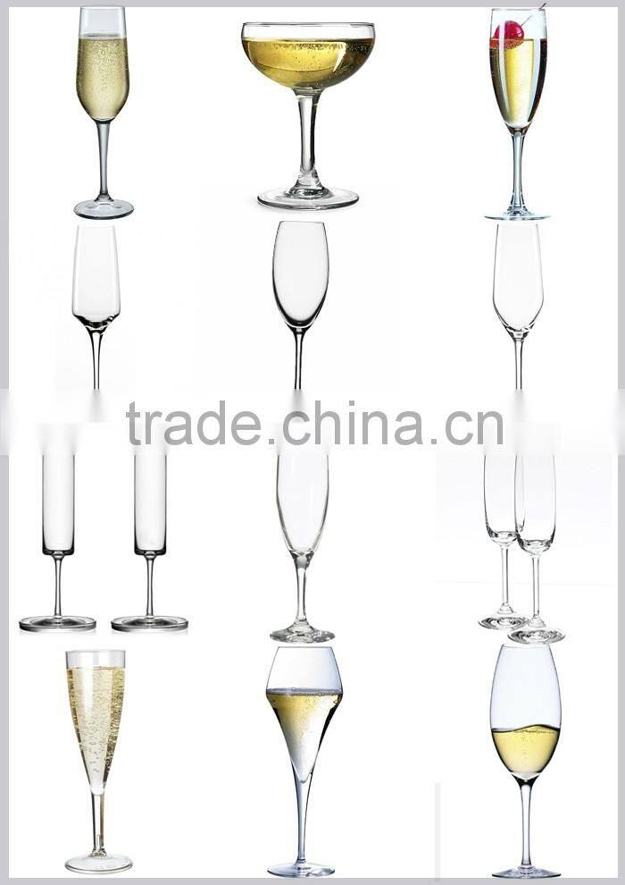 Novelty saucer vintage champagne flute glasses for wedding