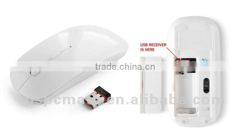 2015 Hot Black Rubber Surface 2.4G usb optical Flat travel wireless mouse for XP,windows and ISO systems