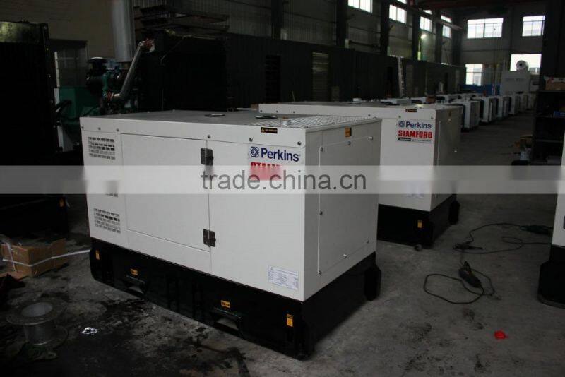 12KW 15KVA diesel sound proof generator set with U.K engine