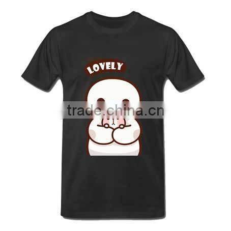 2016 Wholesale 100%Cotton Plain Custom T Shirt printing