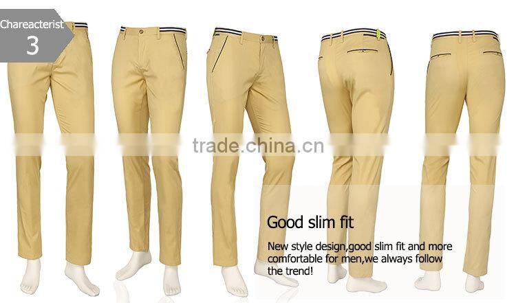 New Style Slim Straight Spring 2015 man's trousers