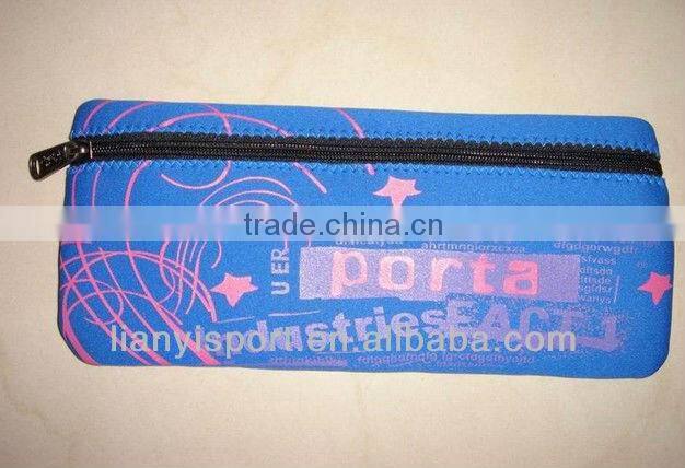 2013 top sale neoprene pencil case with zipper