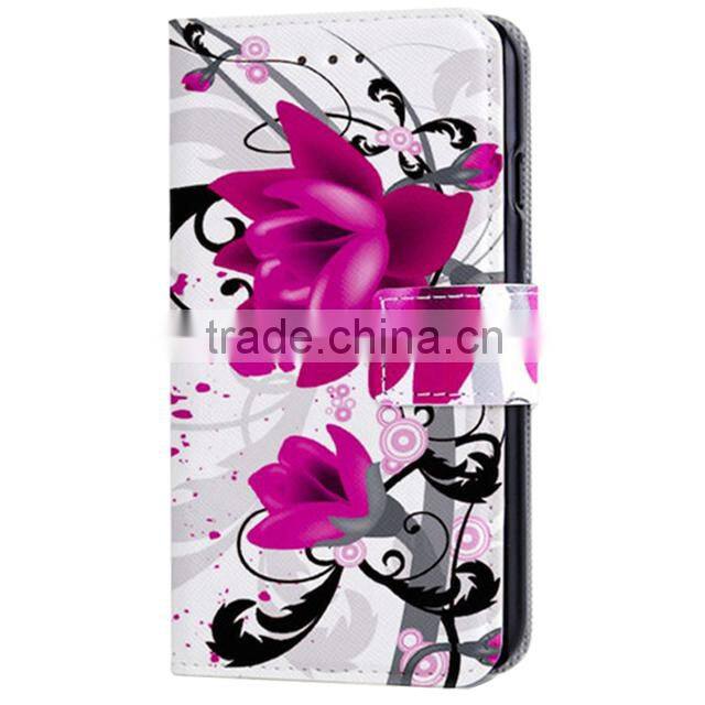 Printed PU Leather Case,Book Magnetic Leather Case For Lenovo S820