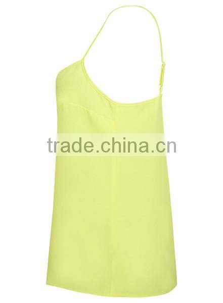 New Green Silk Fabric Ladies One Piece Camisole