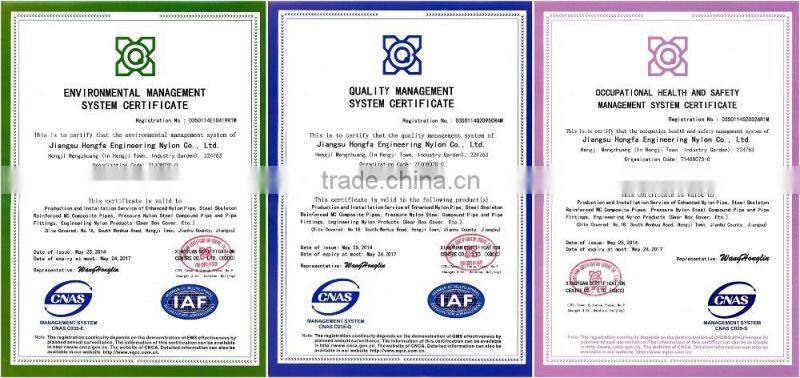 High Quality Steel Plastic Nylon Composite pipe