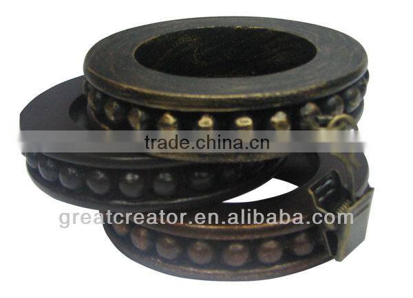 High Quality 2"Dia (50MM) Gold Round Reeded Wooden Curtain Rods (Poles); Accessories; Window Drapery Hardwares