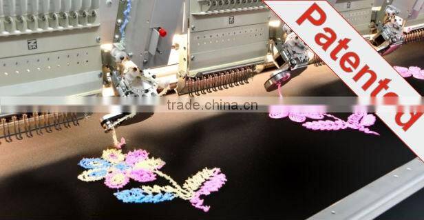 Ribbon device for embroidery machine two functions