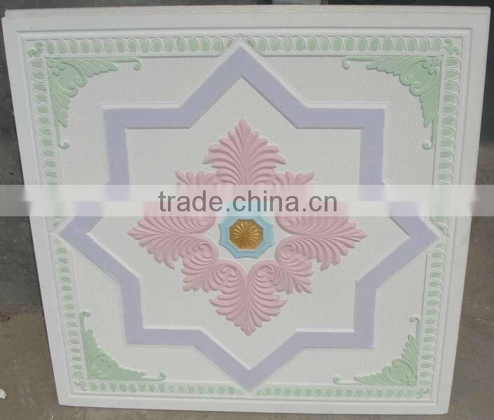 new colour gypsum ceiling board with fiberglass