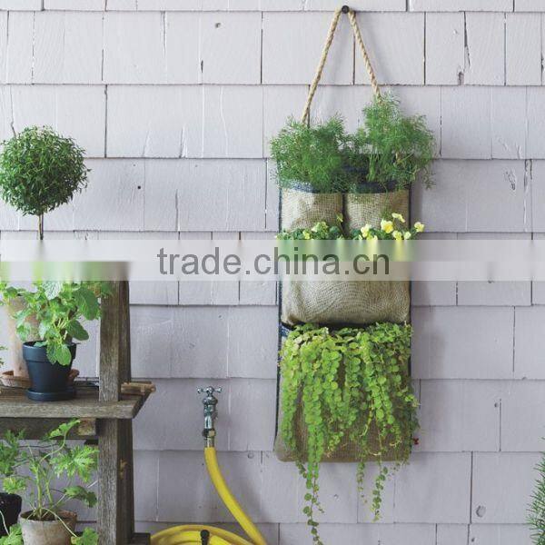 Plastic Vertical Wall Planter, Durable Hanging Wall Planter Bags,Hanging Wall Grow Bags With Pocket For Herb/Flower
