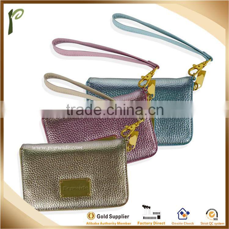 2014 Hot Fashion leather Purse,zipper leather Purse