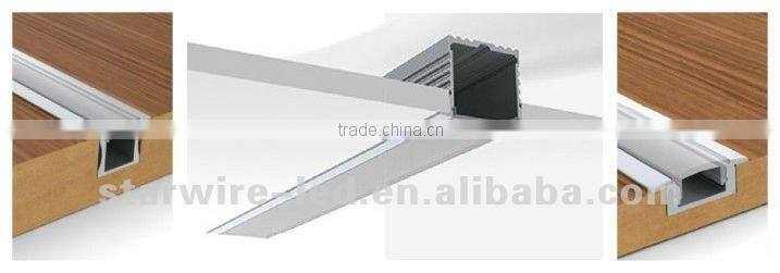 ultra thin surface mount aluminum led profiles for led housing with diffuser