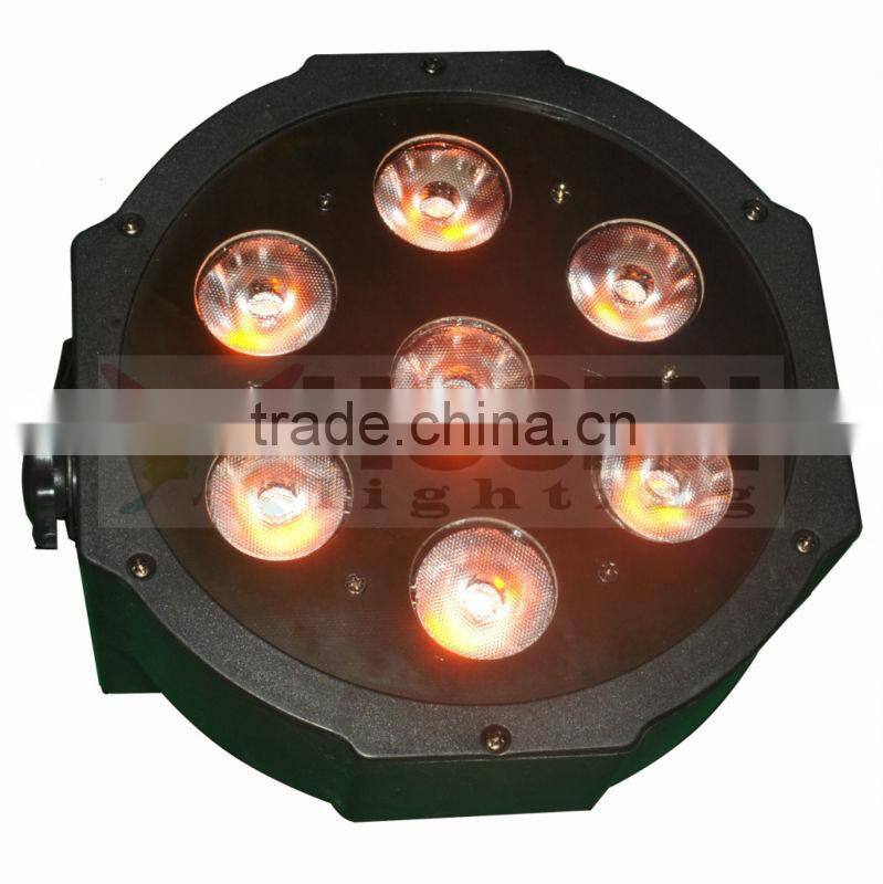 RGBWA 4in1 7x15w High Power smart flat led par light