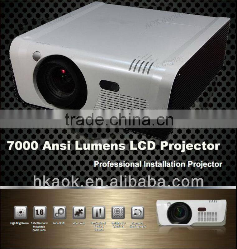 Large venue Projector Daytime high power projector large outdoor projector HDMI RJ45 WXGA 1280x800pixels 7000lumens