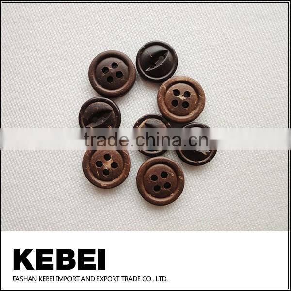 Hot sale deep colour round Wooden Buttons for shirts