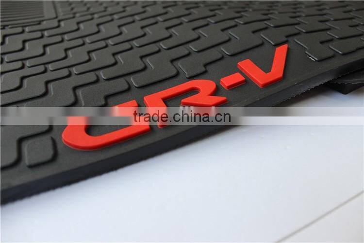 4pcs of fire proof automobile rubber mat for Honda CRV 2011 car mat