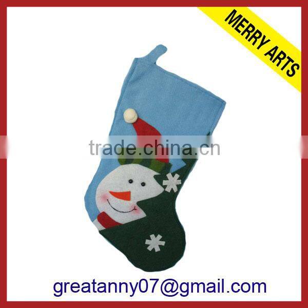 2015 new product new design plain bulk christmas stockings with good quality for wholeasale