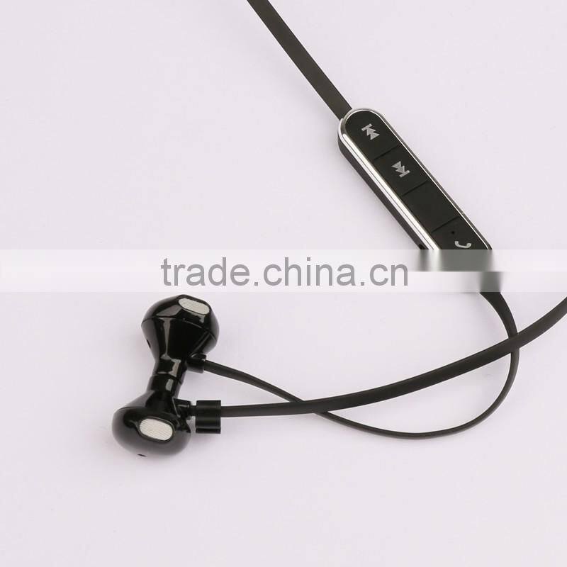 Best Sale Stereo Wireless Neck Strap Bluetooth Sport Earphone MP3 Player