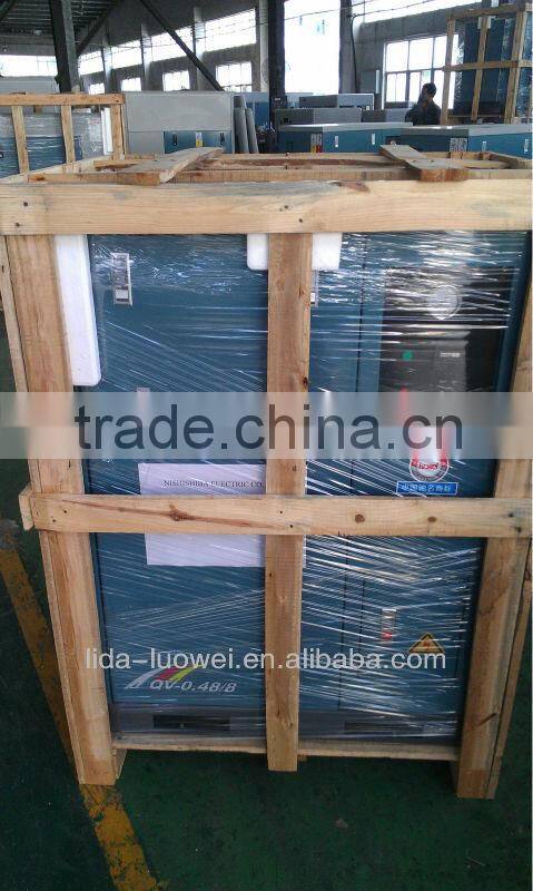 Stationary silent air compressor with cabinet