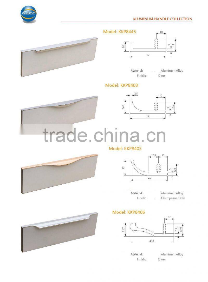 Aluminum edge profile for kitchen cabinet door (KKP8405)