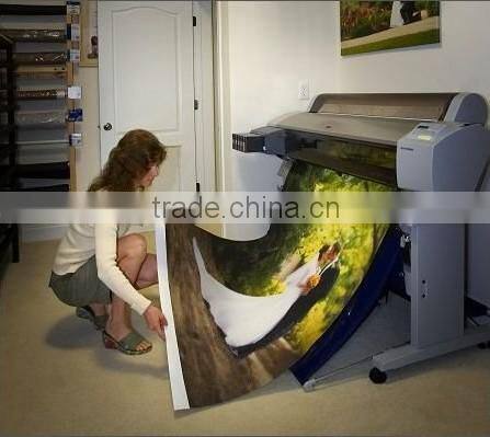 roll sized inkjet waterproof polyester white canvas & printing consumable(120gsm, 100% polyester, waterproof)